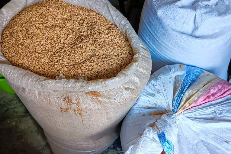 Erntes&auml;cke der Baak Secondary School Malawi