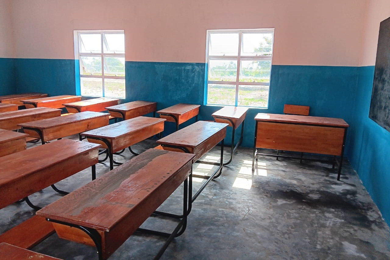 Klassenzimmer in der Baak Secondary School in Malawi